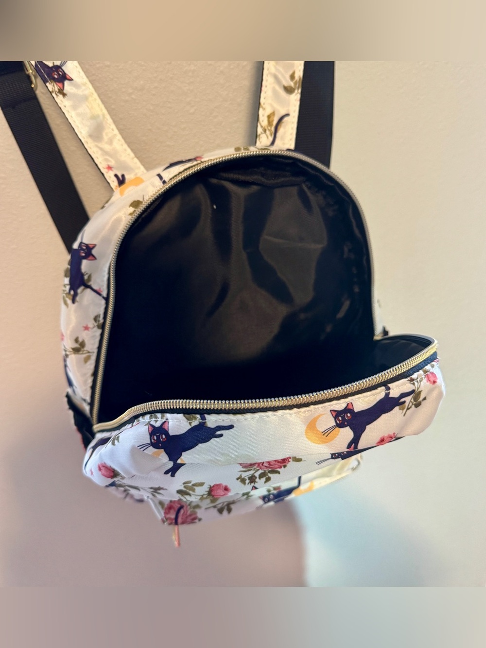 New Without Tags Sailor Moon Floral Mini Backpack - Picture 3 of 3